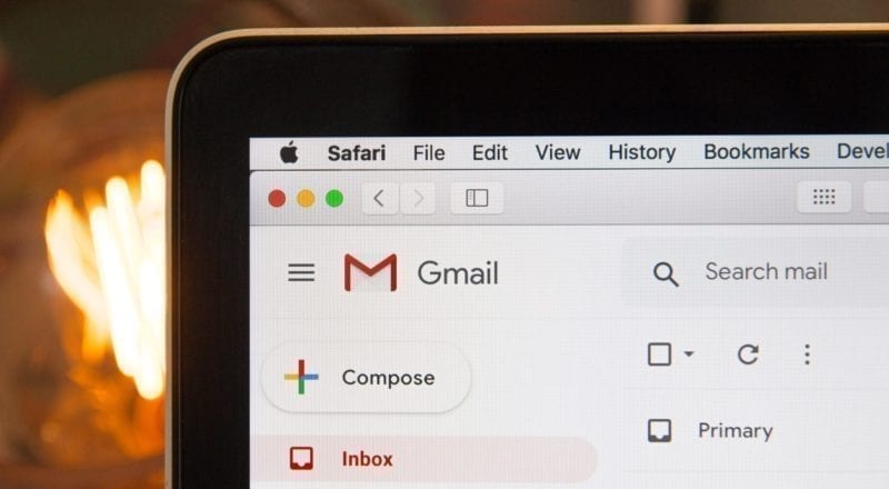 Gmail en un teléfono móvil